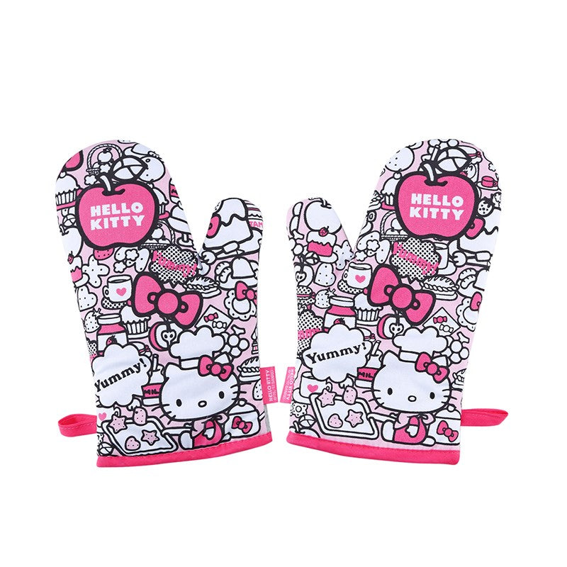 Hello Kitty Oven Mitt Set 2pk - Yummy Tea Time