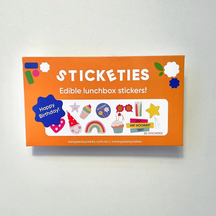 Sticketies Edible Lunchbox Stickers - Birthday