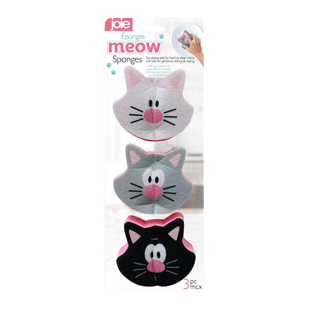 Joie Novelty Sponges 3pk - Meow