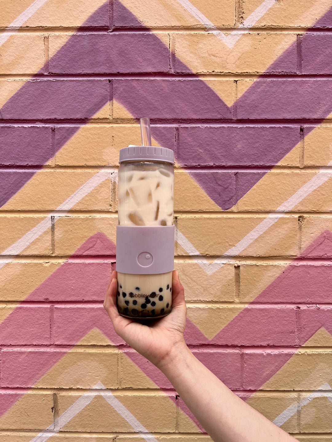 Bobbleware Glass 700ml Tumbler - Lilac