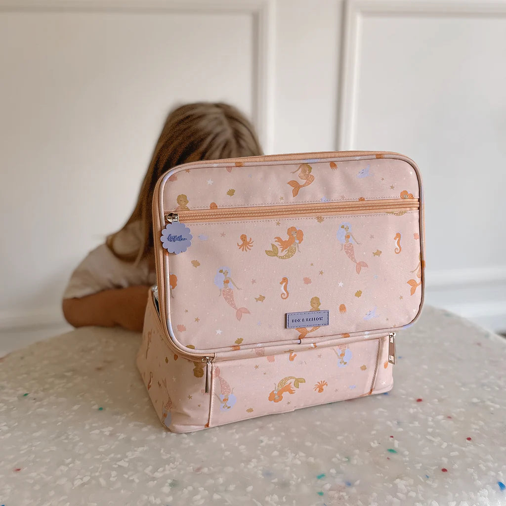 Fox & Fallow Insulated Lunch Bag - LARGE - Mermaids