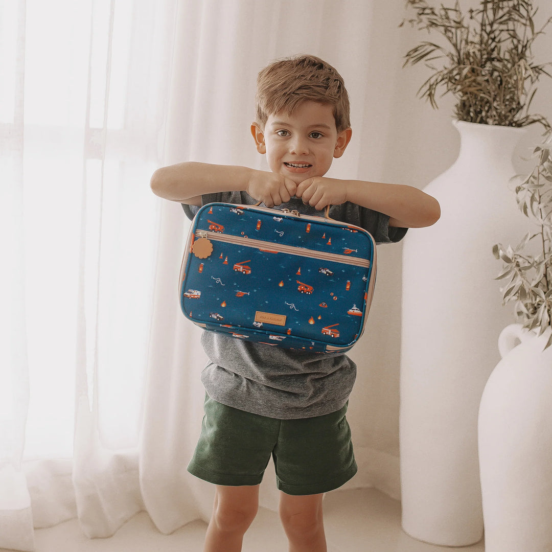 Fox & Fallow Insulated Lunch Bag - LARGE - Emergency Vehicles