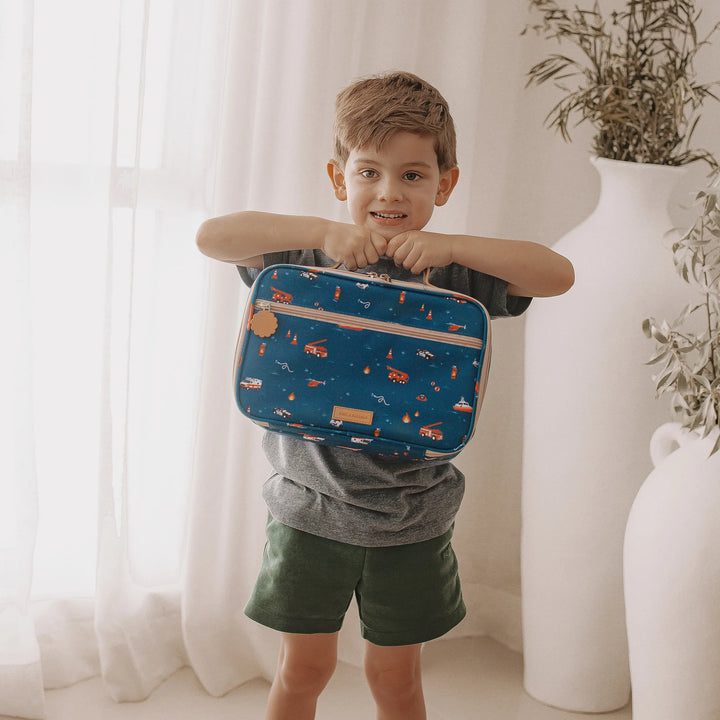 Fox & Fallow Insulated Lunch Bag - LARGE - Emergency Vehicles