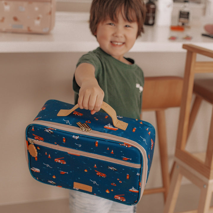 Fox & Fallow Insulated Lunch Bag - LARGE - Emergency Vehicles