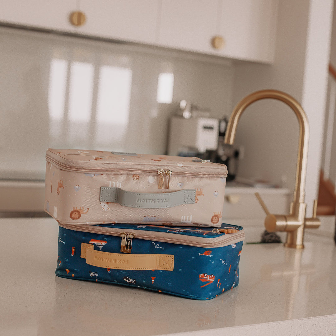 Fox & Fallow Insulated Lunch Bag - LARGE - Emergency Vehicles