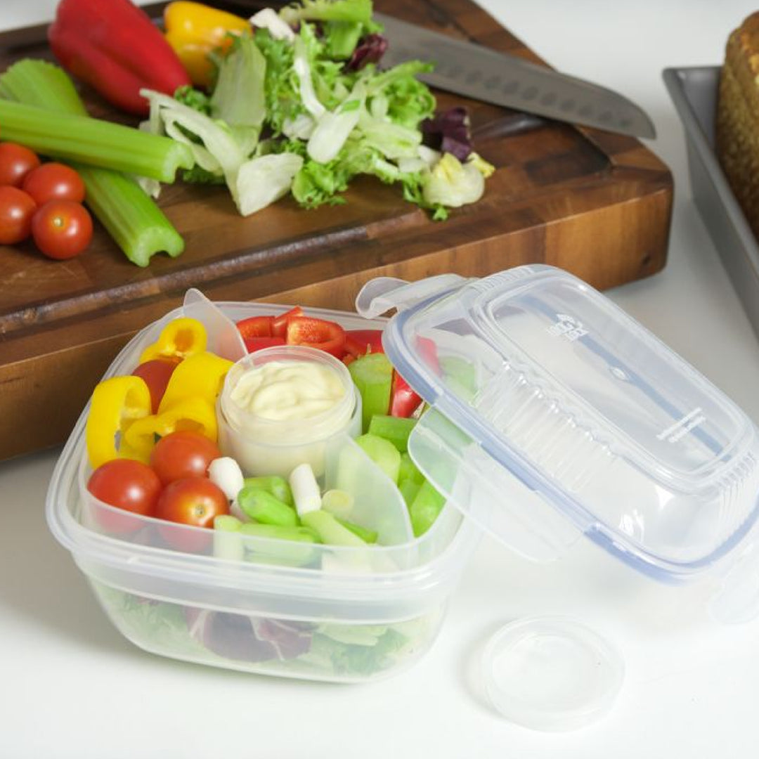 LocknLock Classic Salad Lunch Box with Dividers - Clear - 950ml