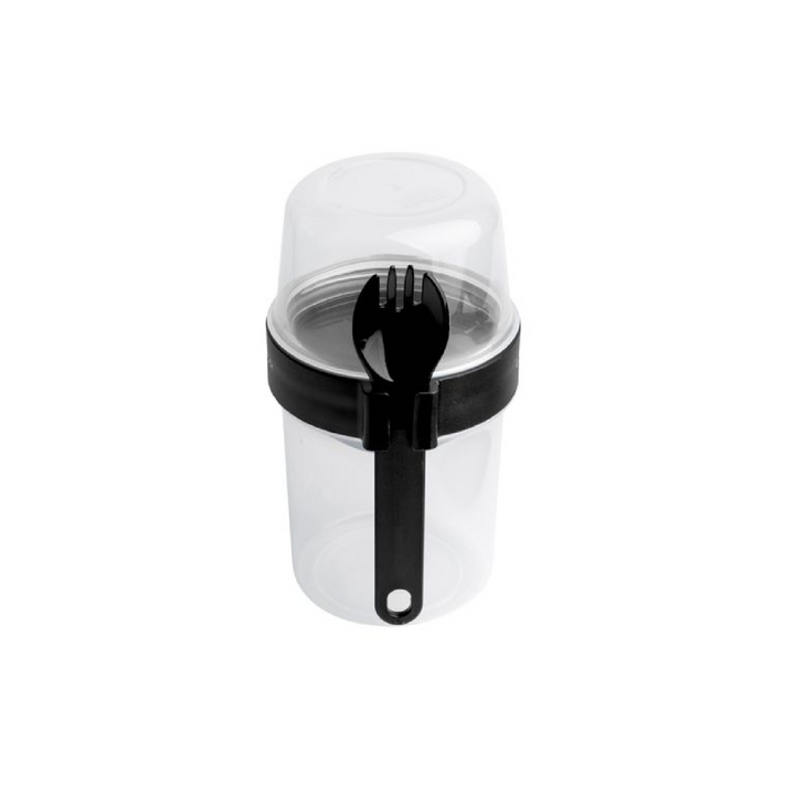 LocknLock To-Go 2 Way Container with Fork - Black