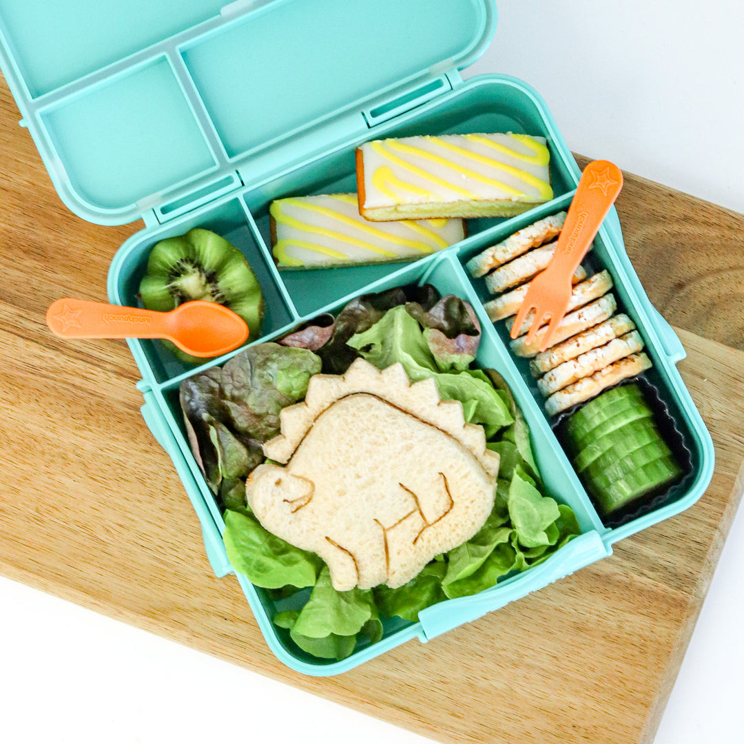 Lunch Punch Fork & Spoon, Wrap Band, Food Cups & STIX Bundle - Brights