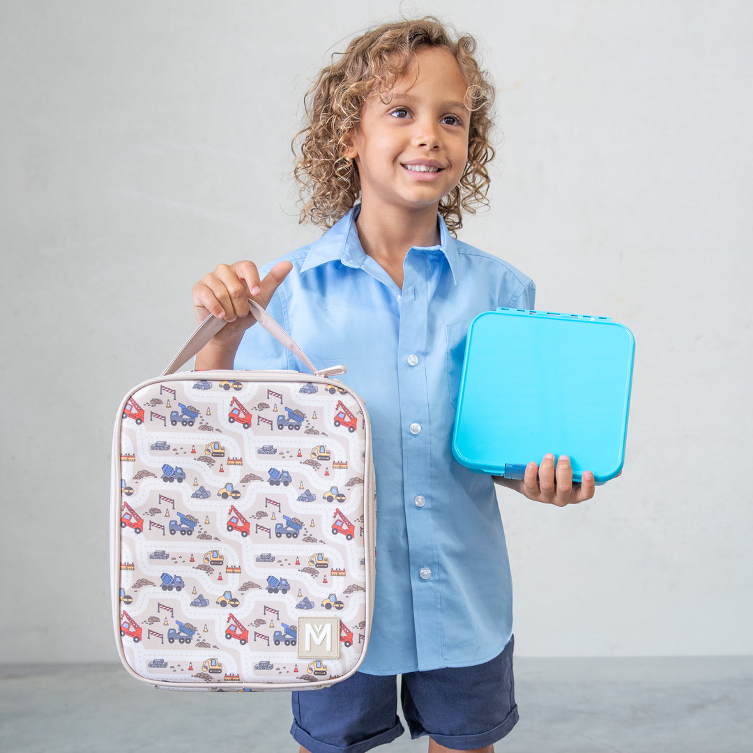 MontiiCo Large Insulated Lunch Bag & Ice Pack - Construction