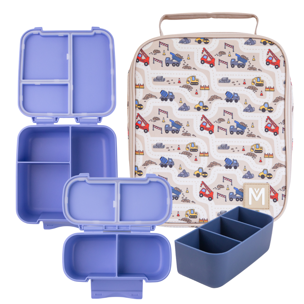 PRE-ORDER - MontiiCo Large Lunch Bundle - Construction - FREE SHIPPING