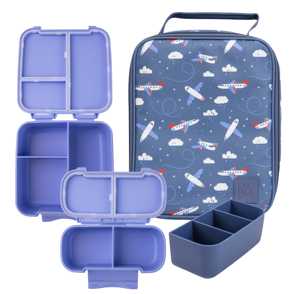 PRE-ORDER - MontiiCo Large Lunch Bundle - Jetset - FREE SHIPPING