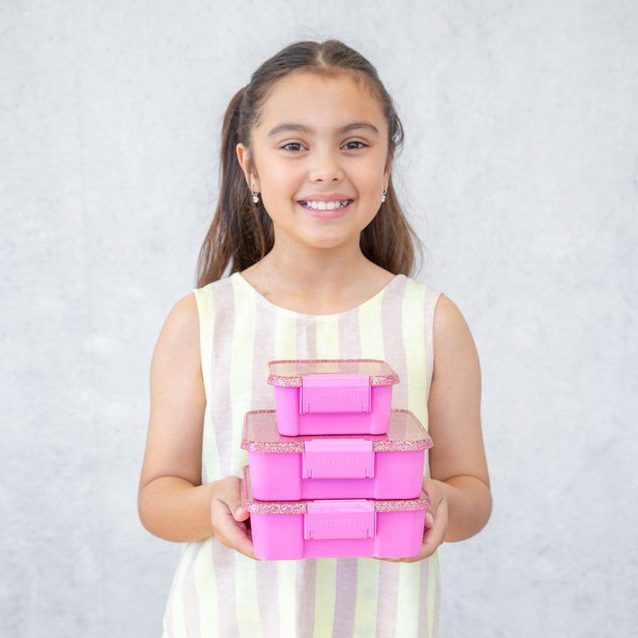 MontiiCo Two Snack Box - Floss GLITTER