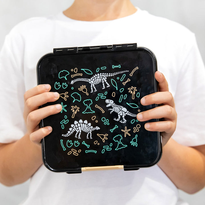 MontiiCo Bento Three Lunch Box - Dinosaur Land