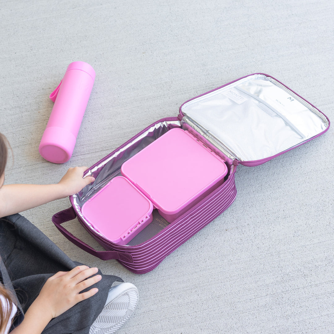 PRE-ORDER - MontiiCo Large Insulated Lunch Bag - Ruby