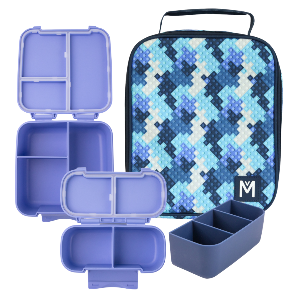 PRE-ORDER - MontiiCo Large Lunch Bundle - Block Land - FREE SHIPPING