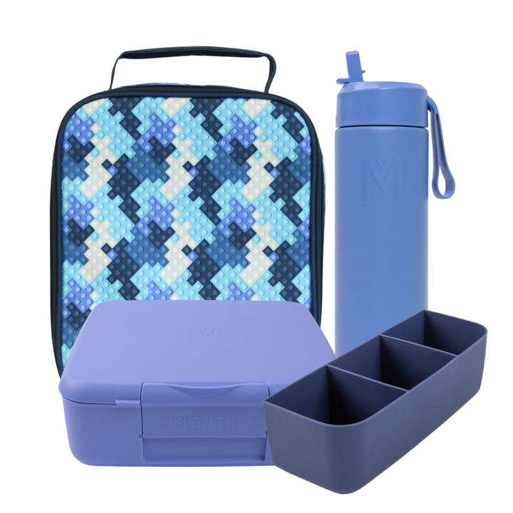 PRE-ORDER - MontiiCo Large Lunch Bundle - Block Land - FREE SHIPPING