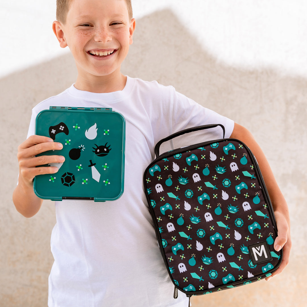 MontiiCo Bento Three Lunch Box - Game On