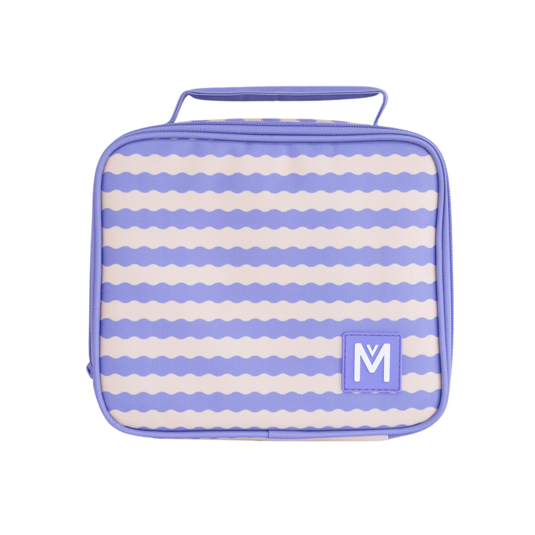 MontiiCo Insulated Medium Lunch Bag & Ice Pack - Ripple Cloud