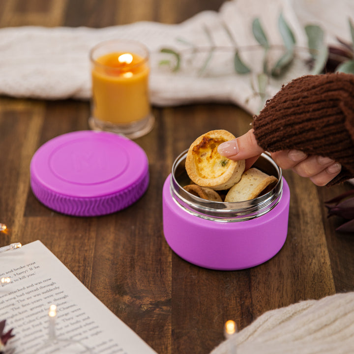 MontiiCo Insulated Food Jar - Mini - Fuchsia