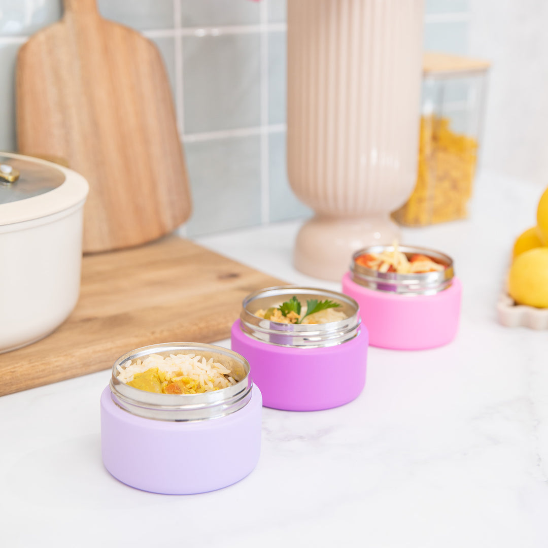 MontiiCo Insulated Food Jar - Mini - Fuchsia