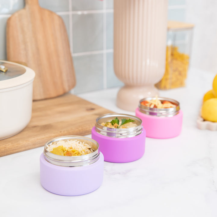 MontiiCo Insulated Food Jar - Mini - Fuchsia