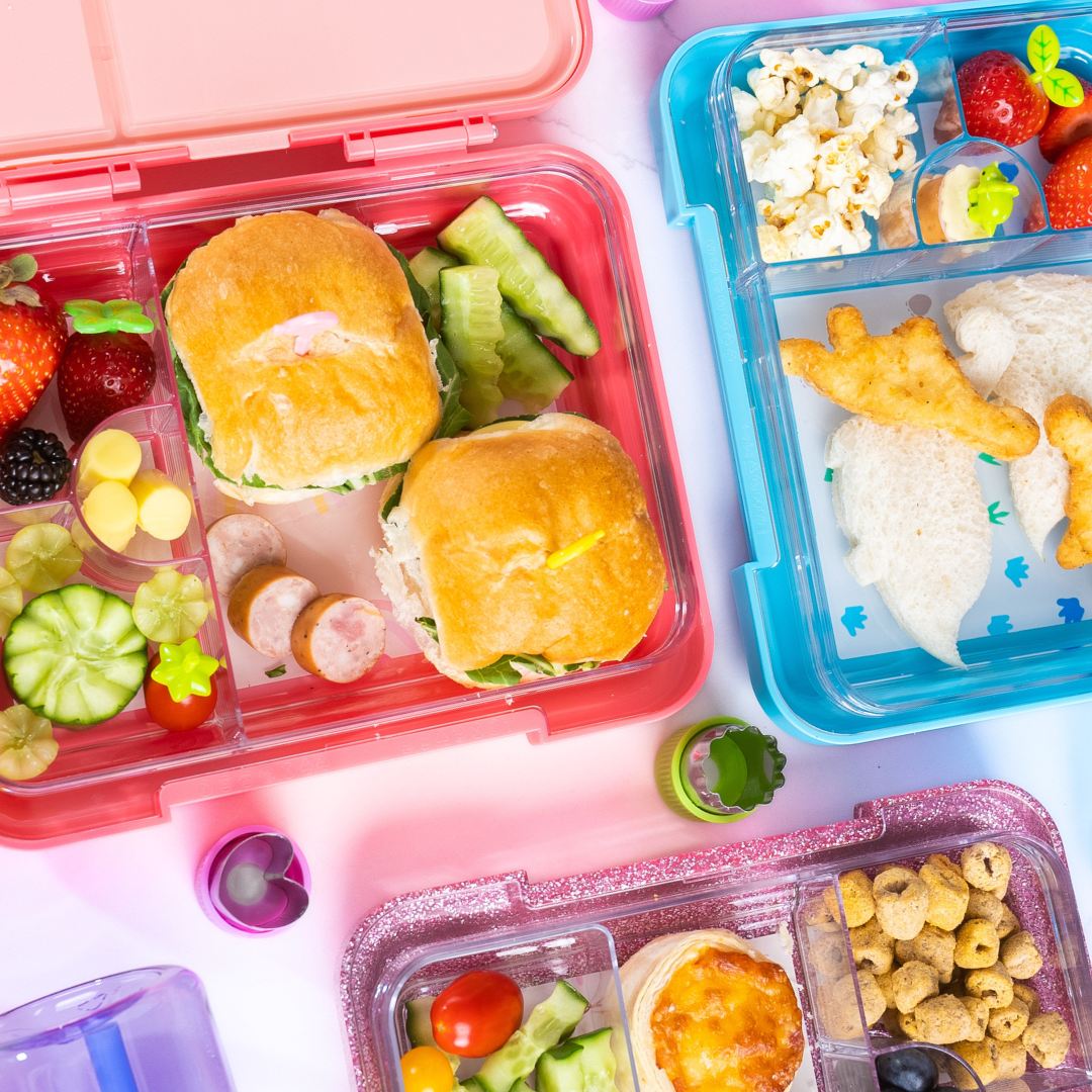 Mum Made Yum Large Bento Lunch Box - Teal Sparkle
