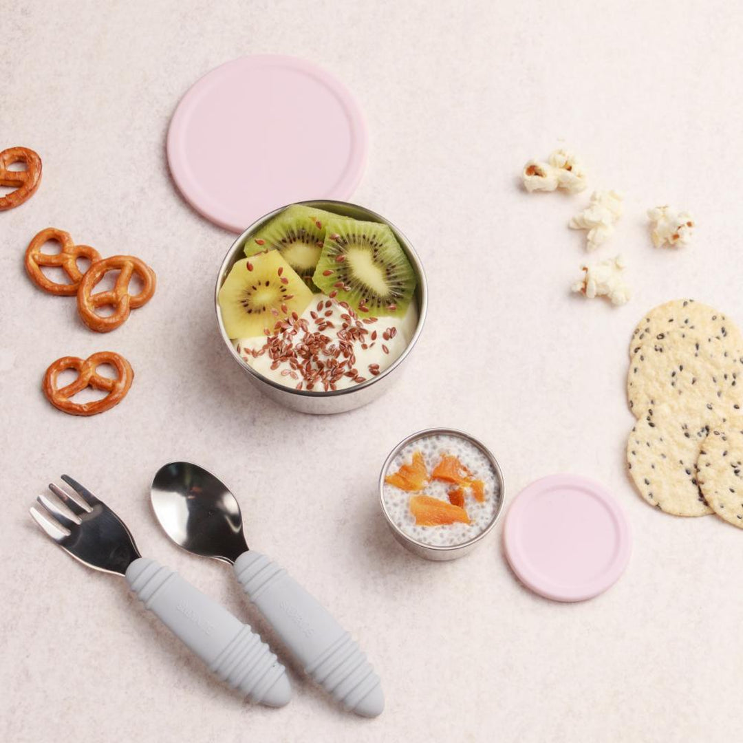 Nestling Stainless Steel Dipper Set - Dusty Pink