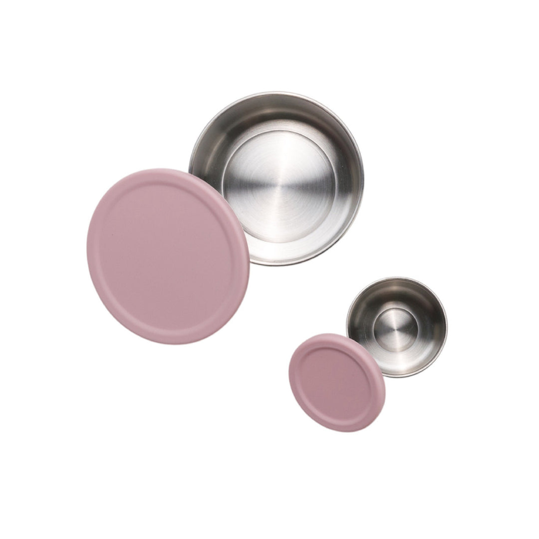 Nestling Stainless Steel Dipper Set - Dusty Pink