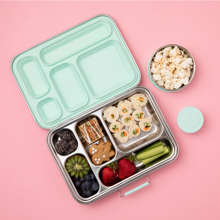 Nudie Rudie Lunch Box Stainless Steel Bento Box & Pots - Mint