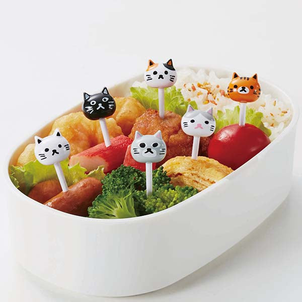 Cat Faces Food Picks