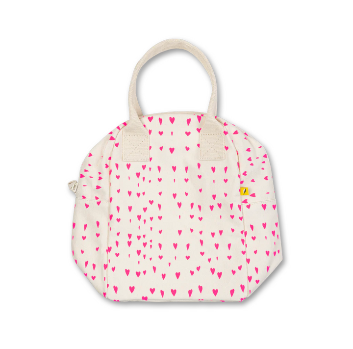 Fluf Zipper Lunch Bag - Tiny Hearts