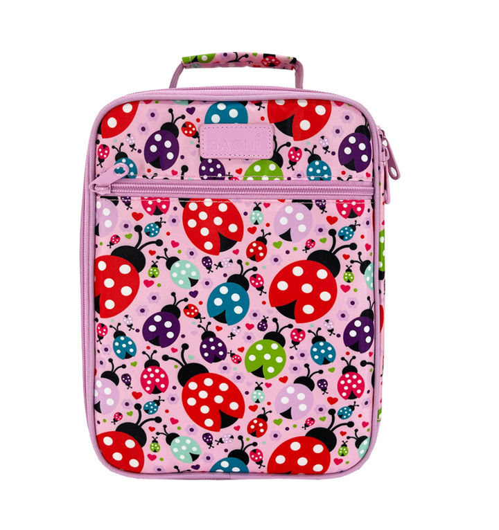 Sachi Insulated Lunch Bag, Food Jar & Bottle Bundle - Lovely Ladybugs