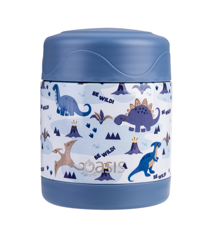 Sachi Insulated Lunch Bag, Food Jar & Bottle Bundle - Dinosaur Land