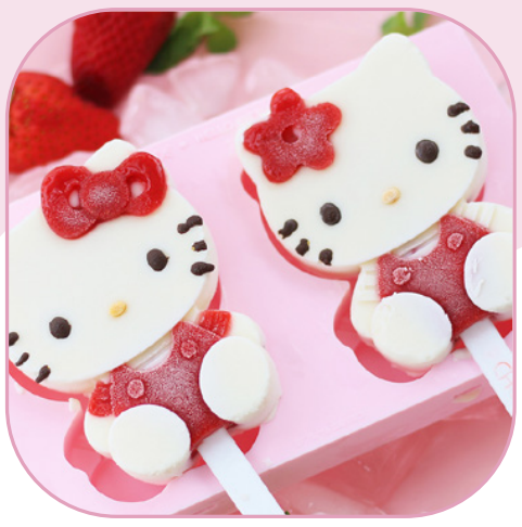 Hello Kitty Silicone Ice Cream Mould