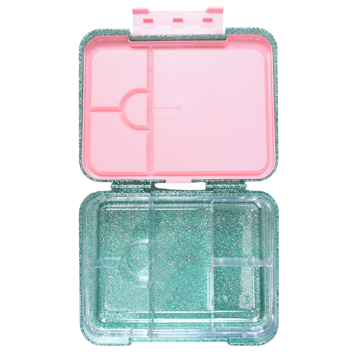 Mum Made Yum Large Bento Lunch Box - Teal Sparkle