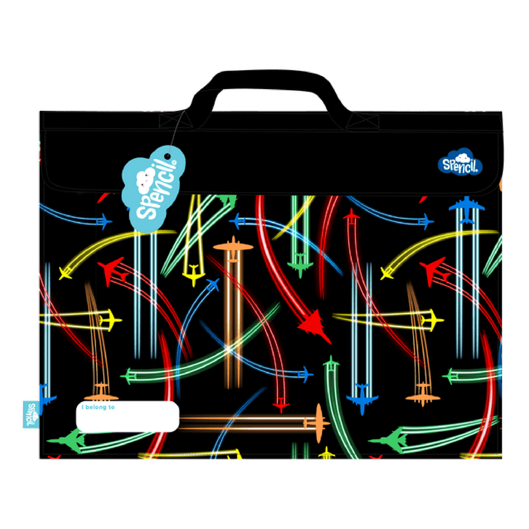Spencil Library Bag - Jet Planes