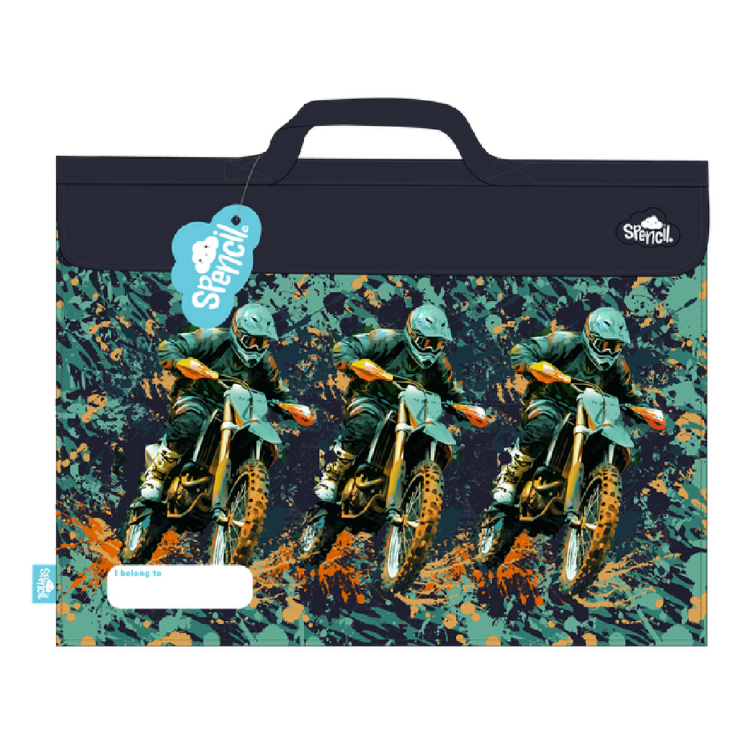 Spencil Library Bag - Moto Camo Trax