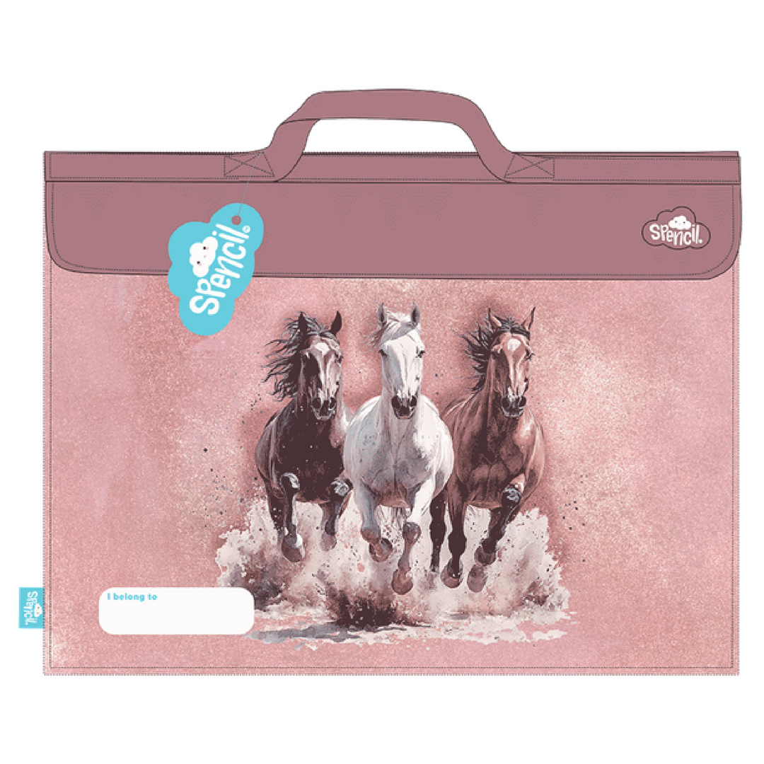 Spencil Library Bag - Wild Horses