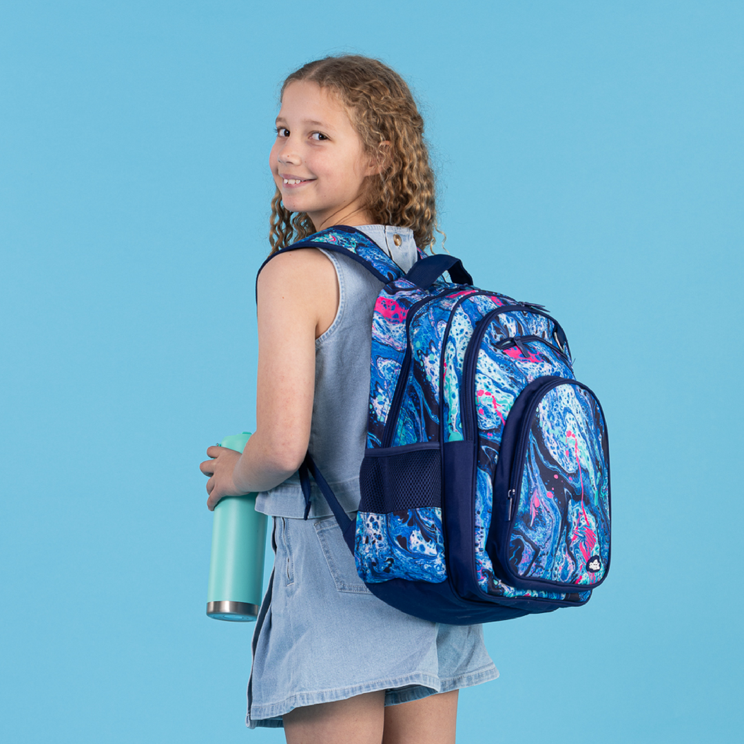 Spencil Big Kids Backpack - Liquid Marble