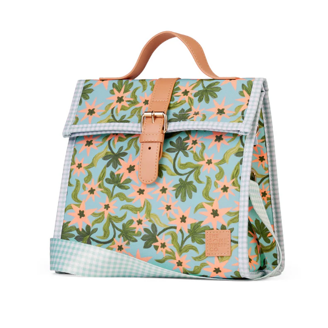 The Somewhere Co. Insulated Lunch Satchel - Seaflower