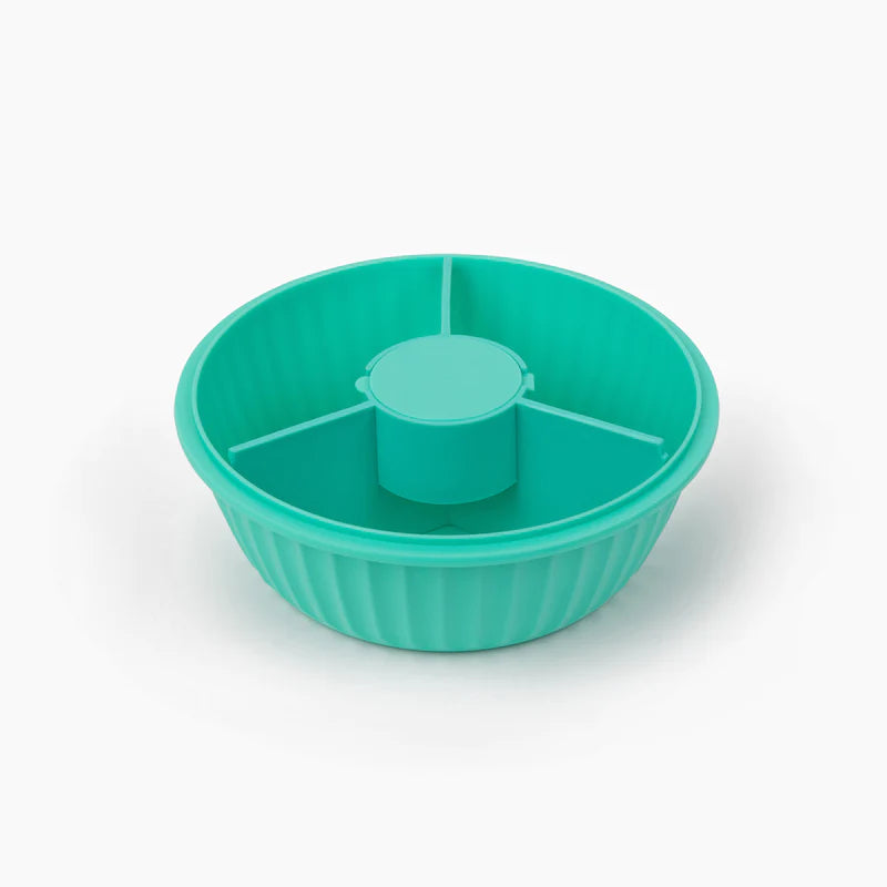 Poke Bowl with 3 Part Divider - Paradise Aqua