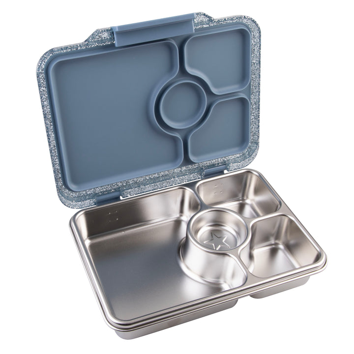 Yumbox Prêt Stainless Steel Bento Box - Paris Blue Glitter