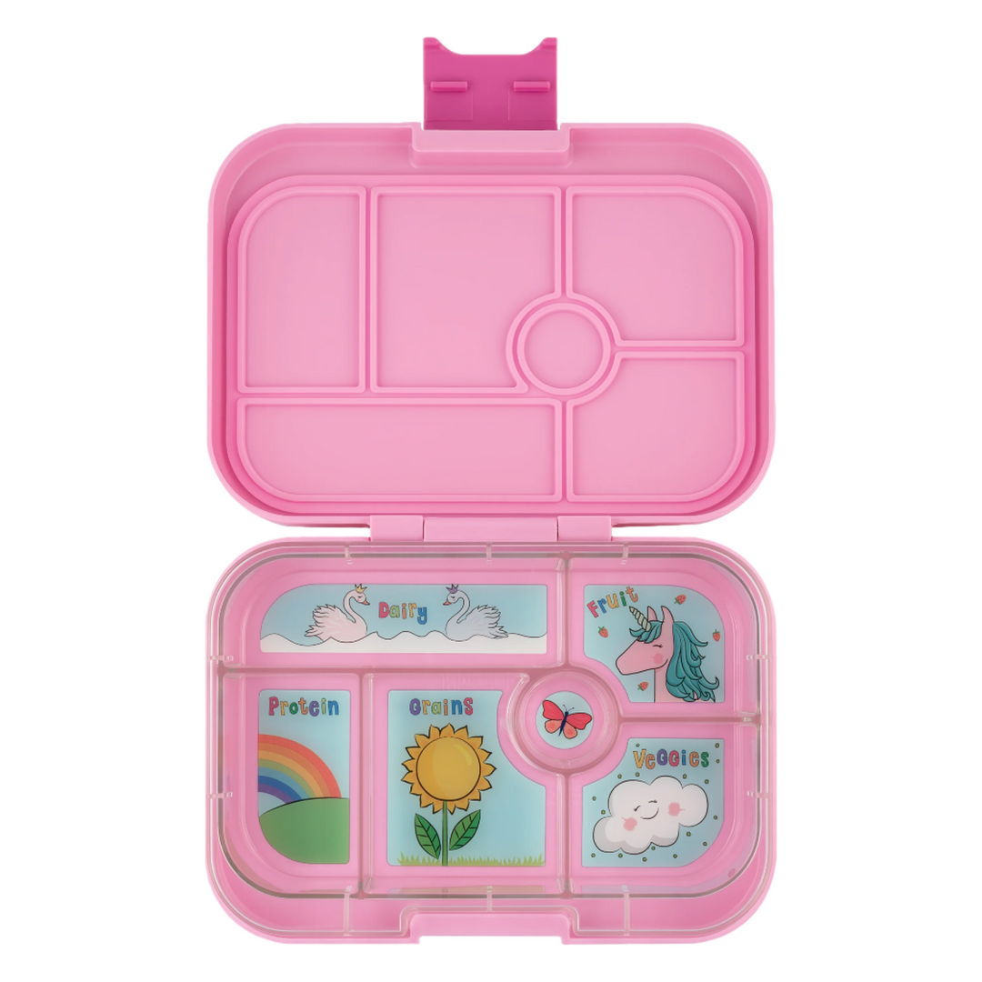 Yumbox Original 6 Lunch Box - Power Pink - Unicorn