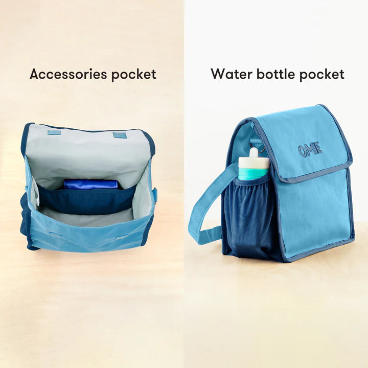 OmieTote Lunch Bag with Carry Handle - Blue