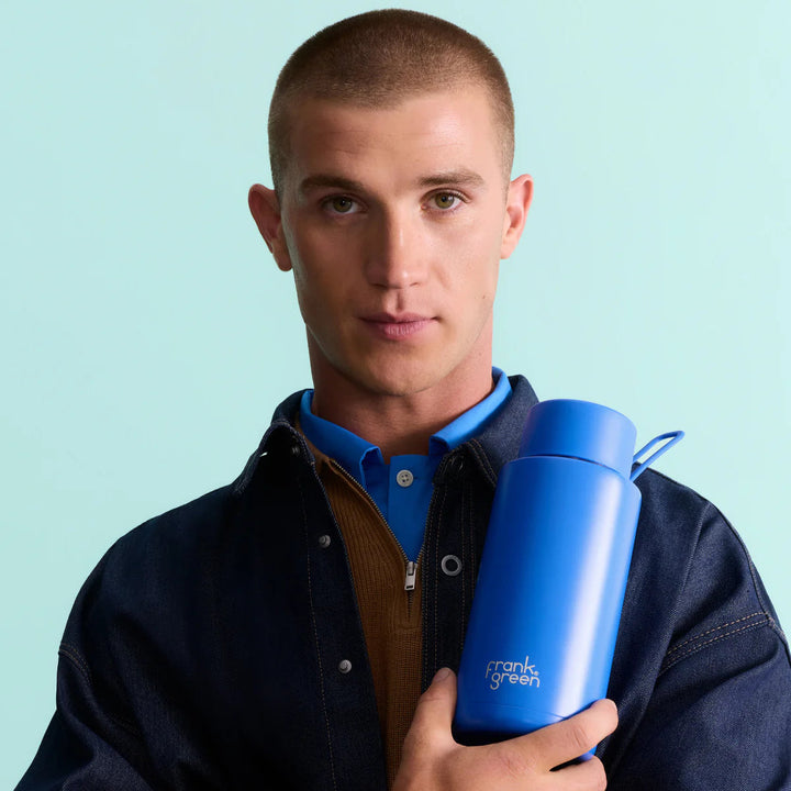 Frank Green Insulated Drink Bottle 1L - Blue Lagoon
