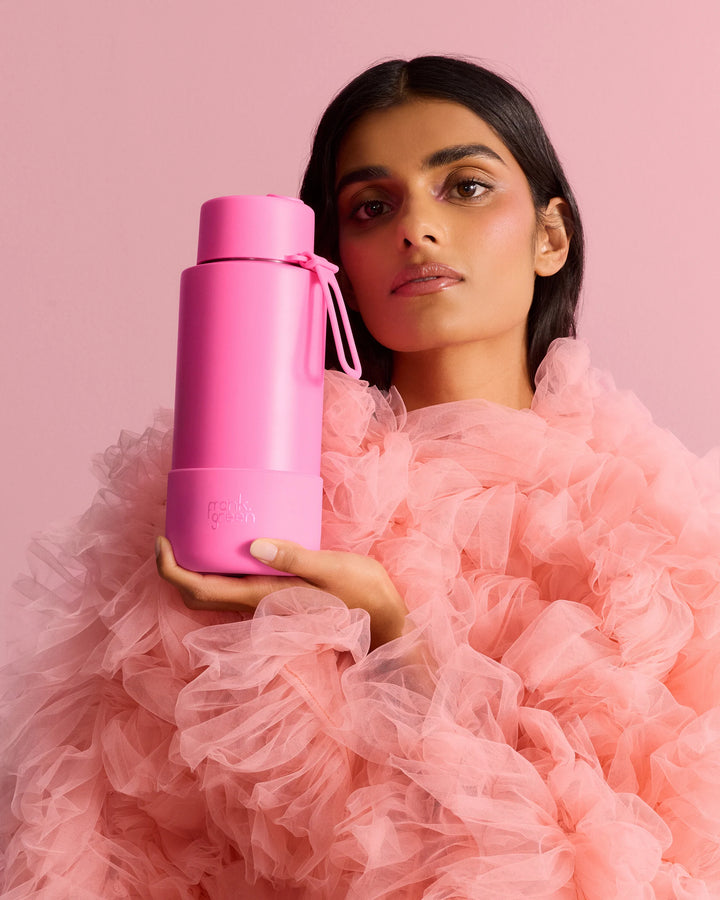 Frank Green Insulated Drink Bottle 1L - Bubblegum Blast