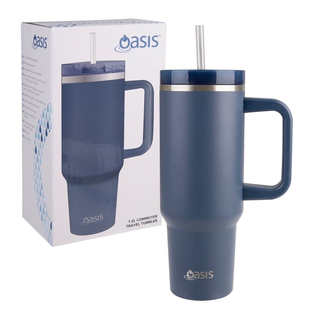 Oasis Insulated Commuter Tumbler 1.2L - Indigo