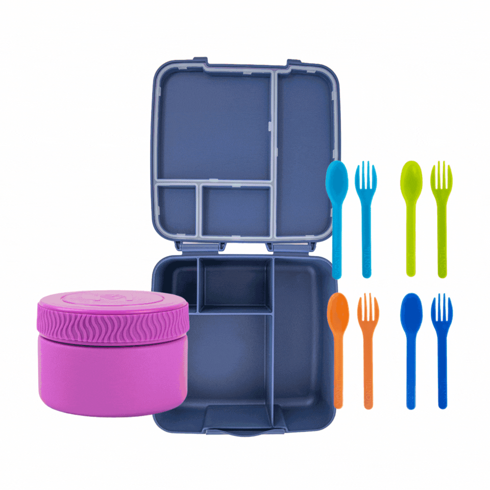 MontiiCo Feast + Food Jar & Cutlery Bundle
