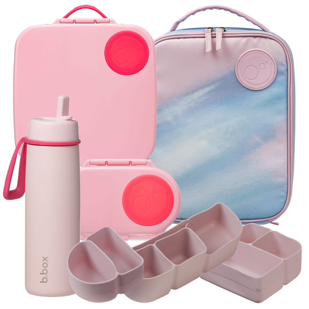 PRE-ORDER b.box Morning Sky + Flamingo Fizz Lunch & Drink Bundle