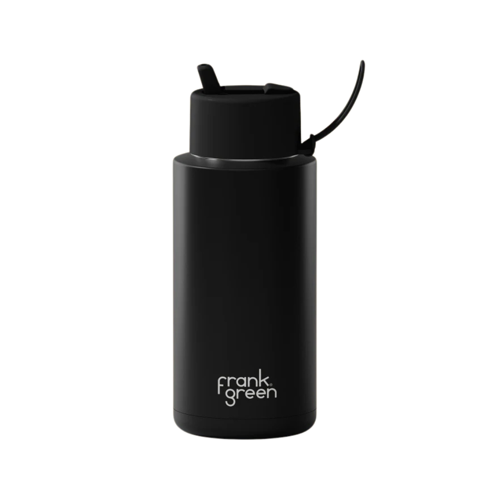 Frank Green Insulated Drink Bottle 1L - Midnight Black
